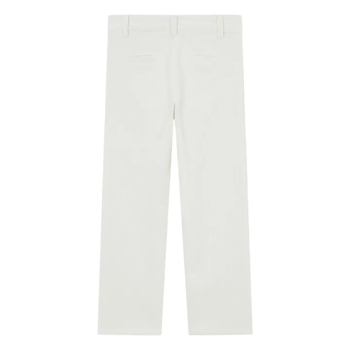 Pantalon Velours Côtelé Poches Devant | Nacre- Image produit n°1