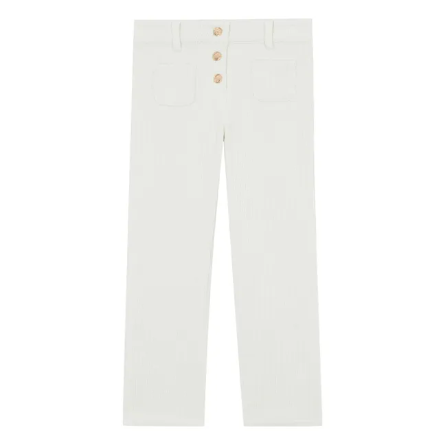 Pantalones de pana Bolsillos delanteros | Nácar