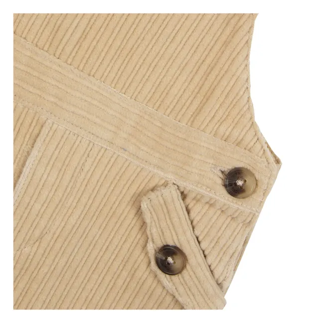 Salopette Velours Côtelé | Beige