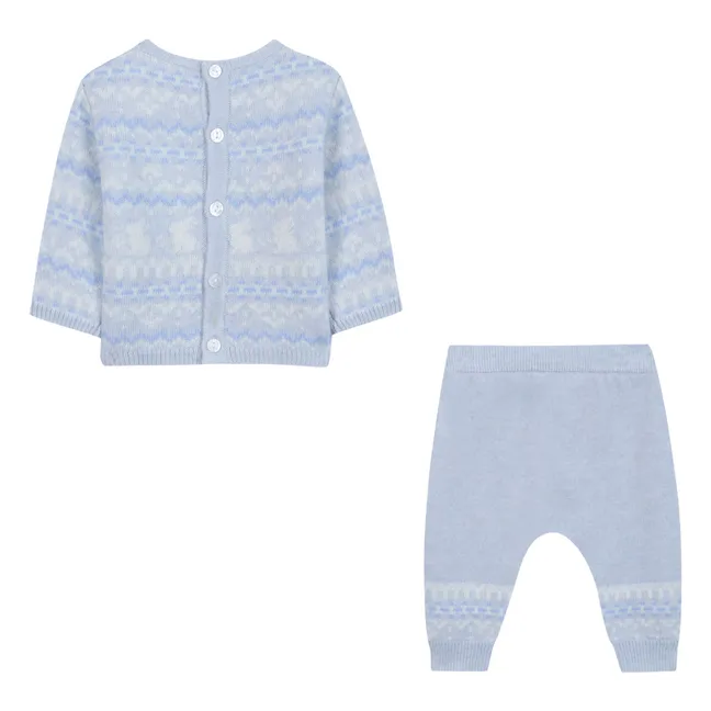 Ensemble Pull et Legging Cachemire | Bleu Clair