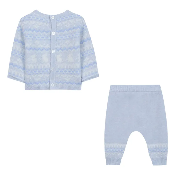 Ensemble Pull et Legging Cachemire | Bleu Clair- Image produit n°2