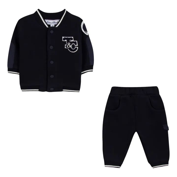 Conjunto de chaqueta y jogger | Azul Marino- Imagen del producto n°2