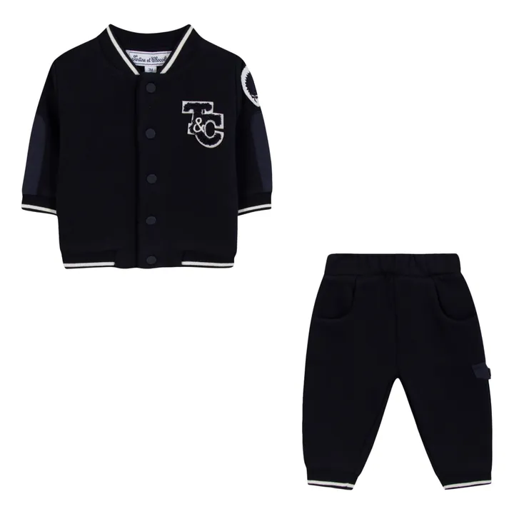 Conjunto de chaqueta y jogger | Azul Marino- Imagen del producto n°1