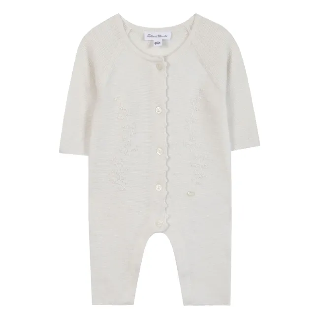 Combinaison Brodée Cachemire | Nacre