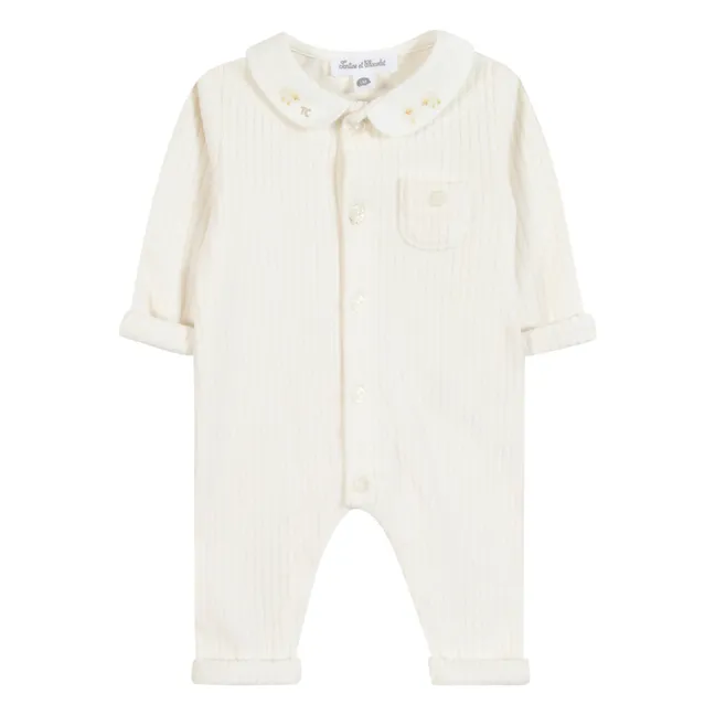 Combinaison Brodée Moutons | Nacre