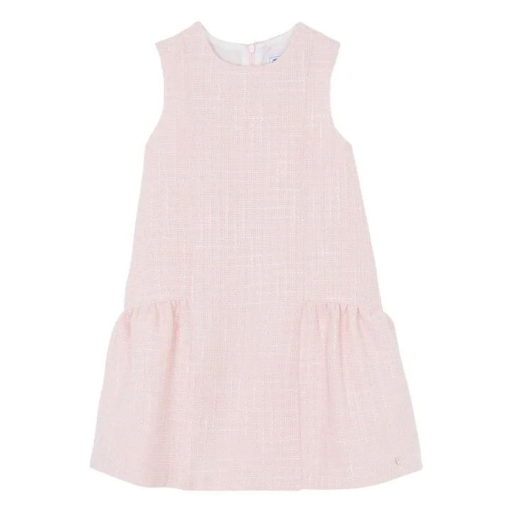 Robe Tweed | Rose pâle- Image produit n°0