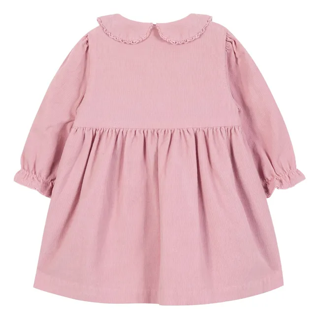 Robe Velours Côtelé | Rose pâle