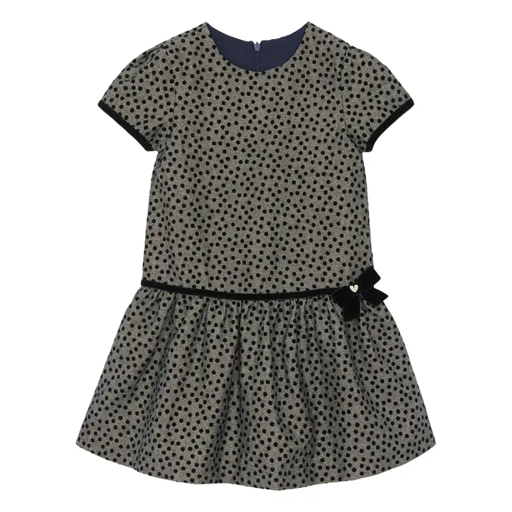 Vestido Pois | Negro- Imagen del producto n°0