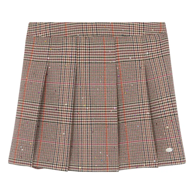 Jupe Carreaux | Beige