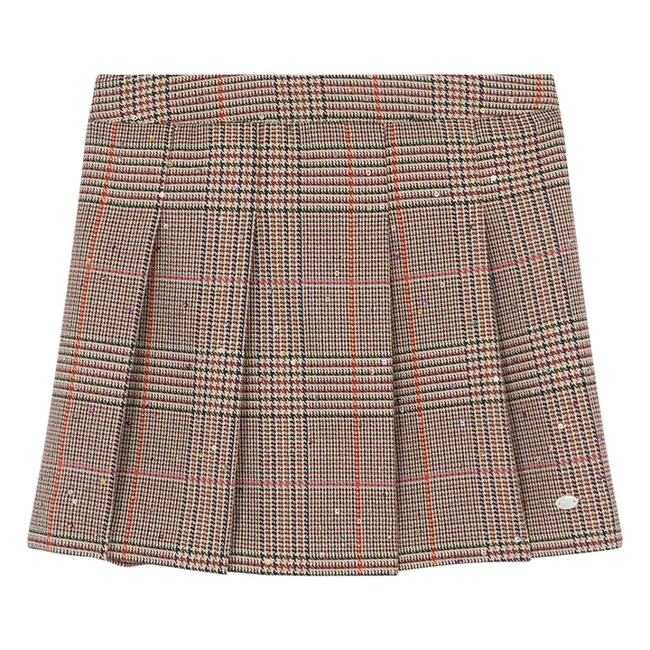 Jupe Carreaux | Beige- Image produit n°0