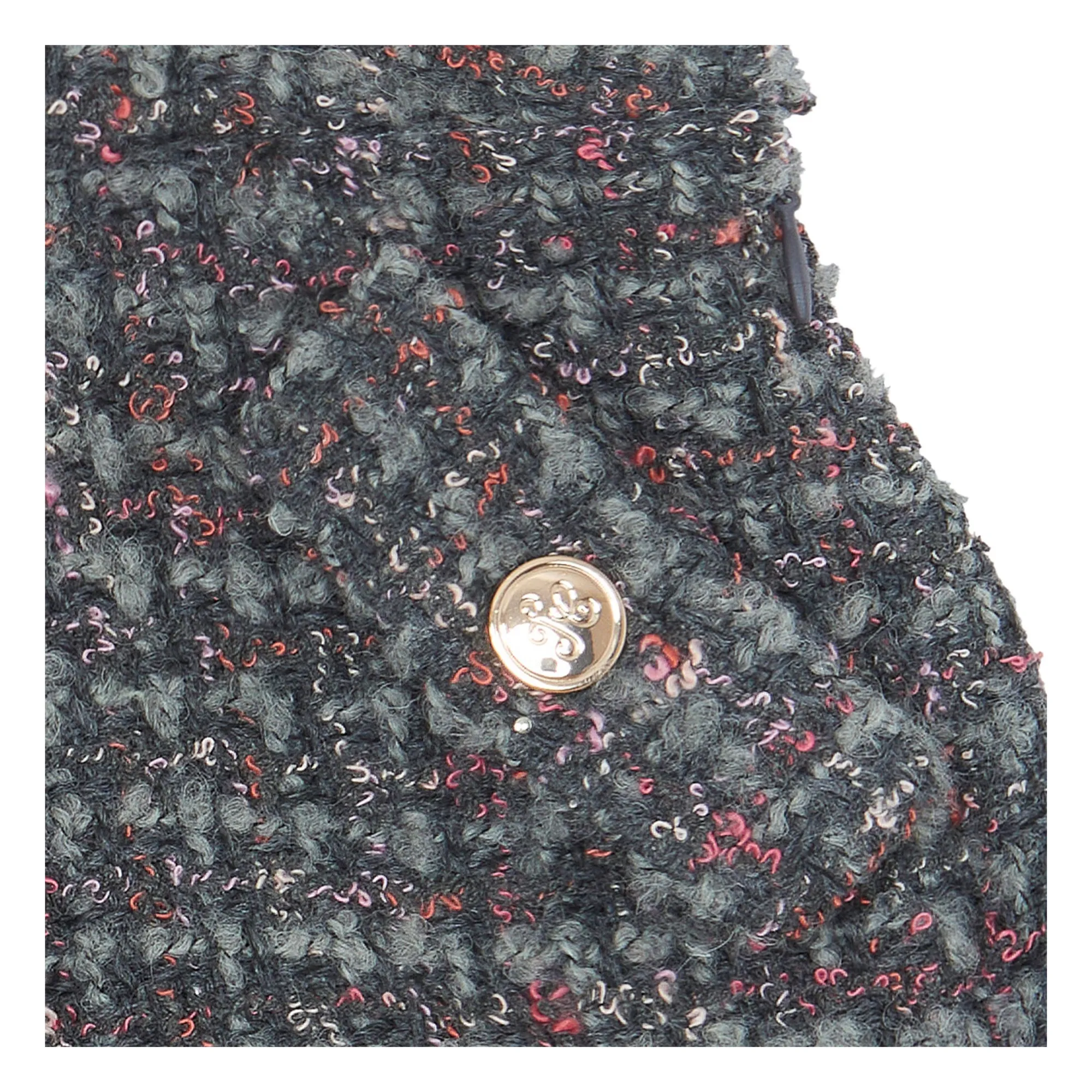 Pantalones cortos de tweed | Gris Oscuro- Imagen del producto n°2