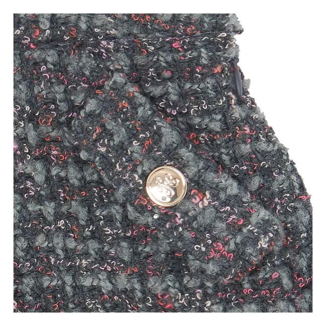Pantalones cortos de tweed | Gris Oscuro