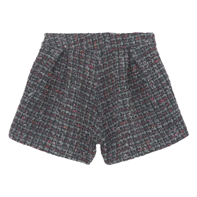 Short Tweed | Gris foncé