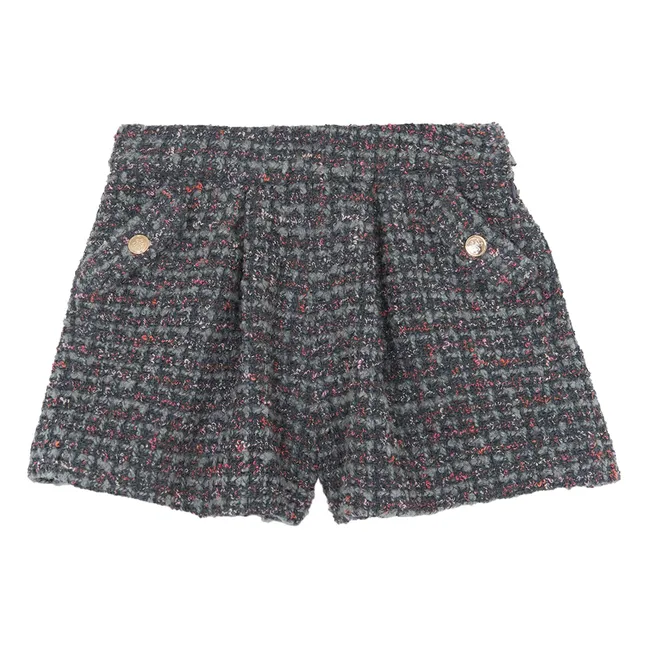 Short Tweed | Gris foncé
