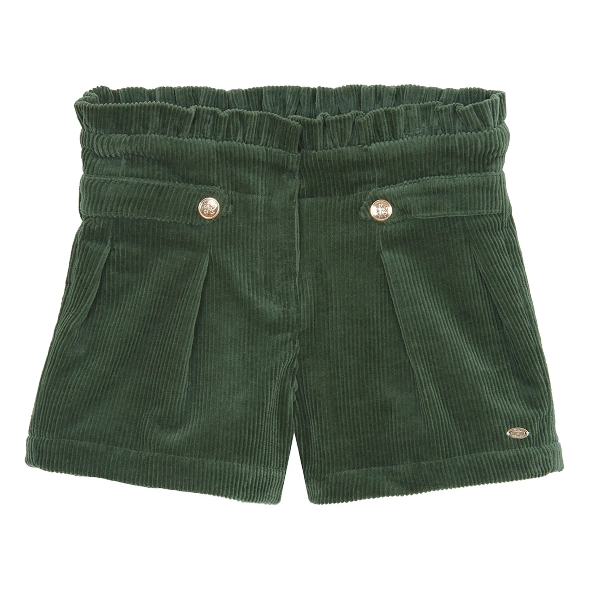 Tartine Et Chocolat Girls Verdigris Corduroy Shorts