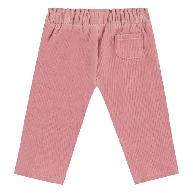 Pantalones de pana con nudo | Rosa Pálido