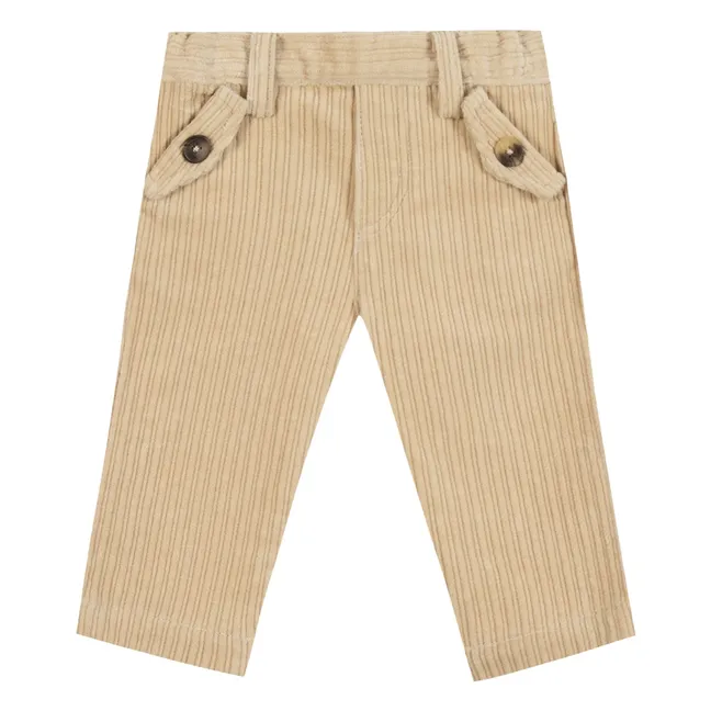 Pantalon Velours Côtelé Bébé | Beige
