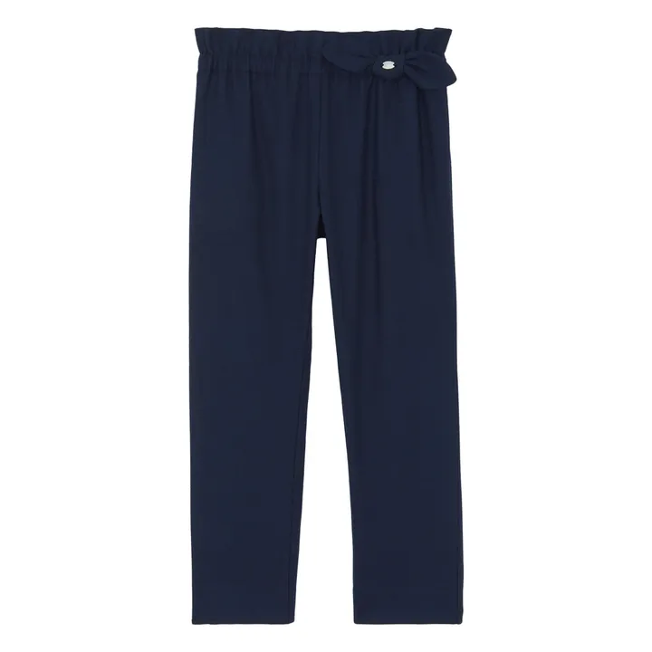 Pantalon Nœud | Bleu marine- Image produit n°0