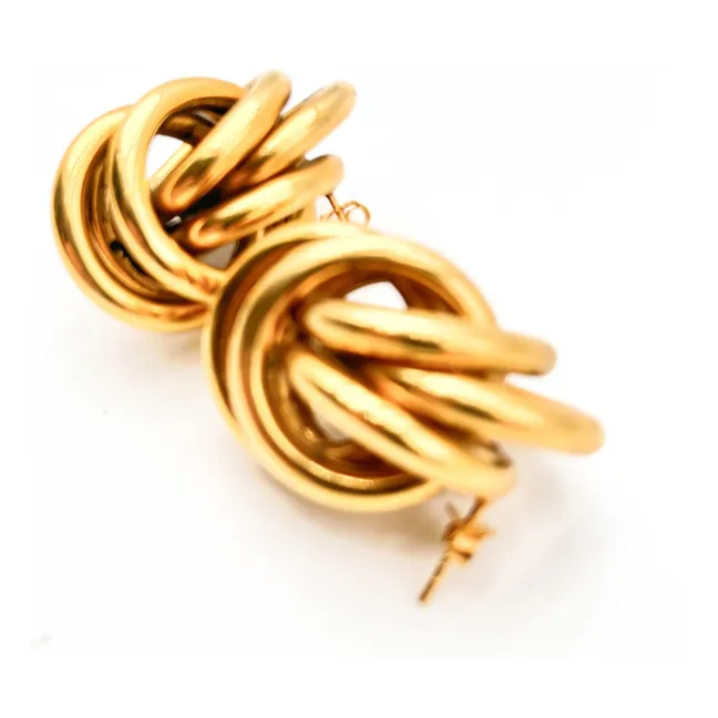 Boucles d'Oreilles Vivienne | Doré