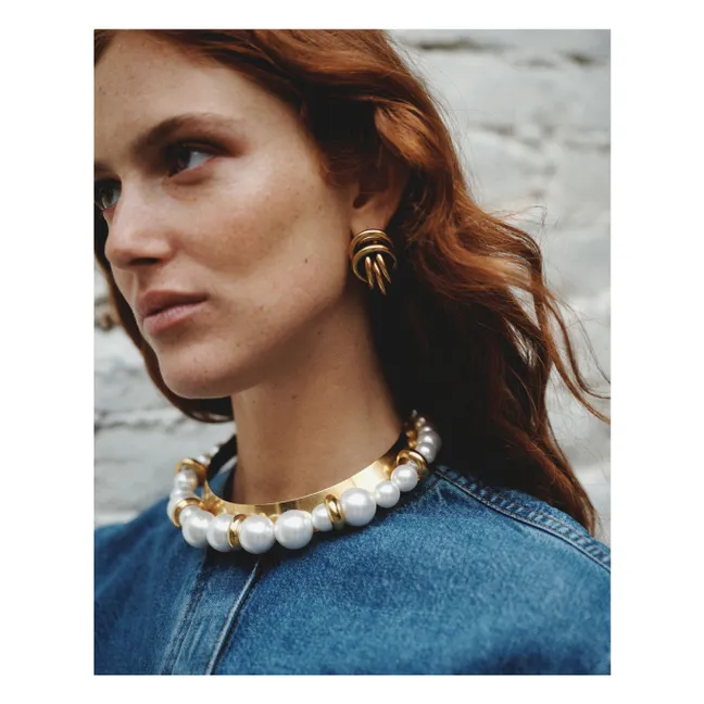 Boucles d'Oreilles Vivienne | Doré