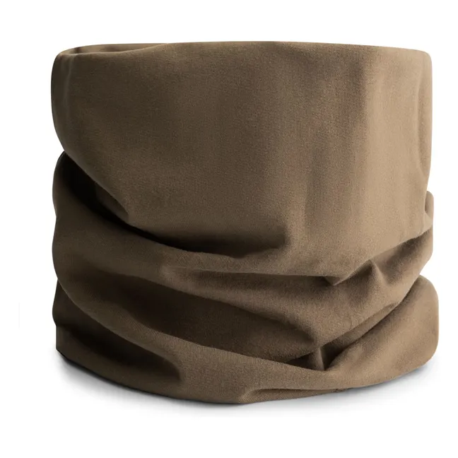 Organic Cotton Fleece Snood | Khaki brown