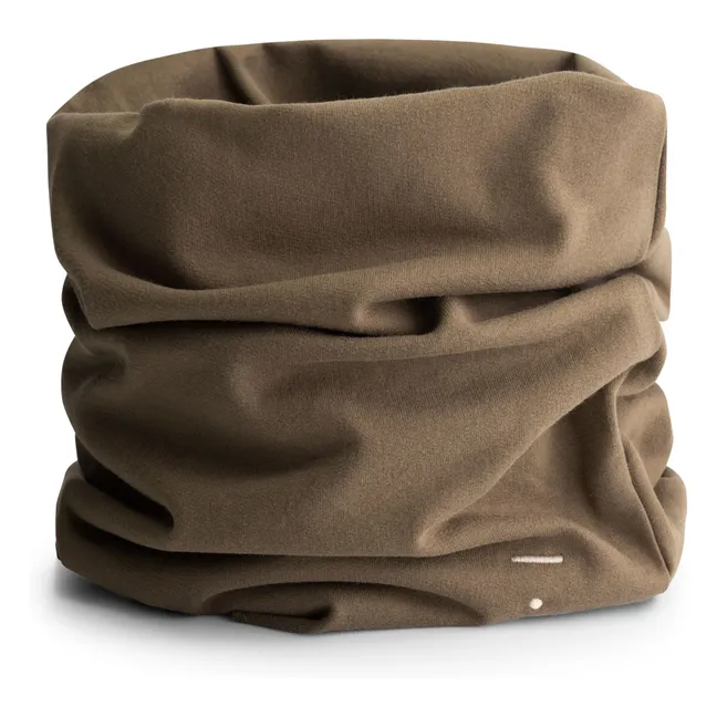 Organic Cotton Fleece Snood | Khaki brown