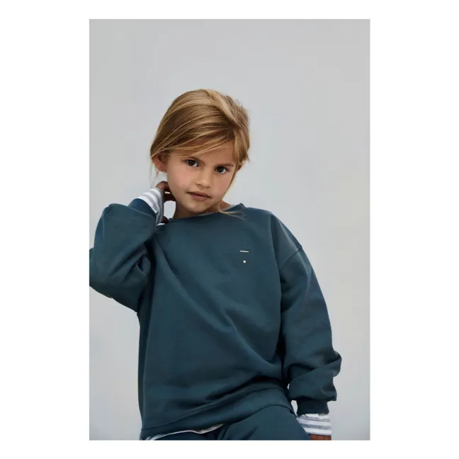 Sweat Coton Bio | Bleu gris