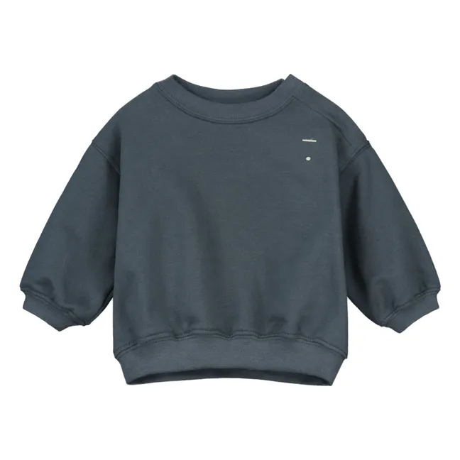 Mini organic cotton sweatshirt | Grey blue