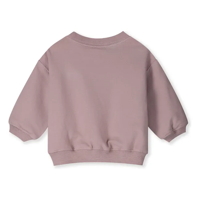 Mini organic cotton sweatshirt | Mauve