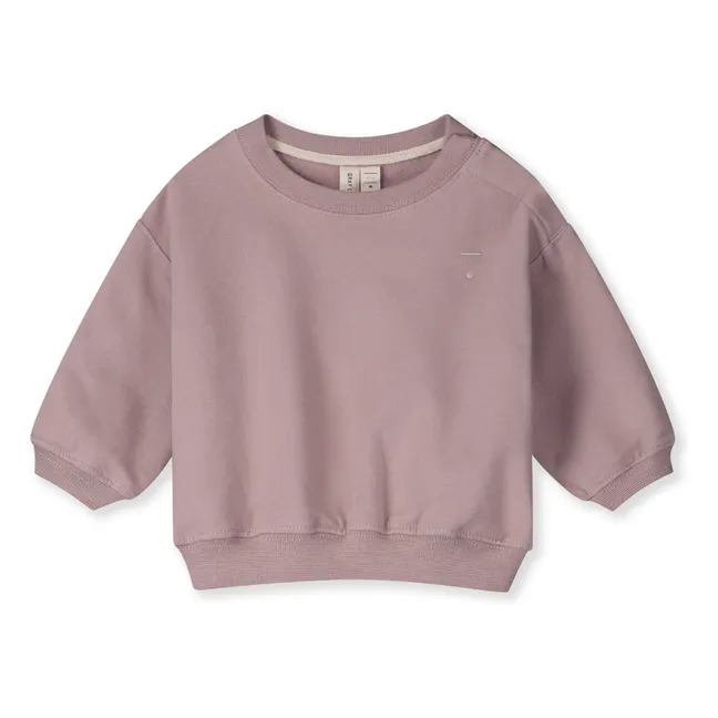 Mini organic cotton sweatshirt | Mauve