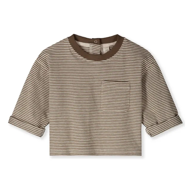 T-shirt Coton Bio | Brun kaki