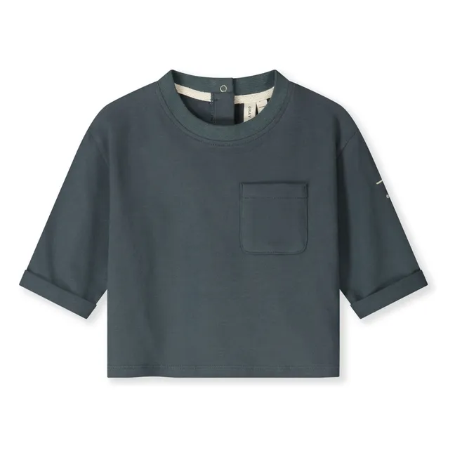 T-shirt Coton Bio | Bleu gris