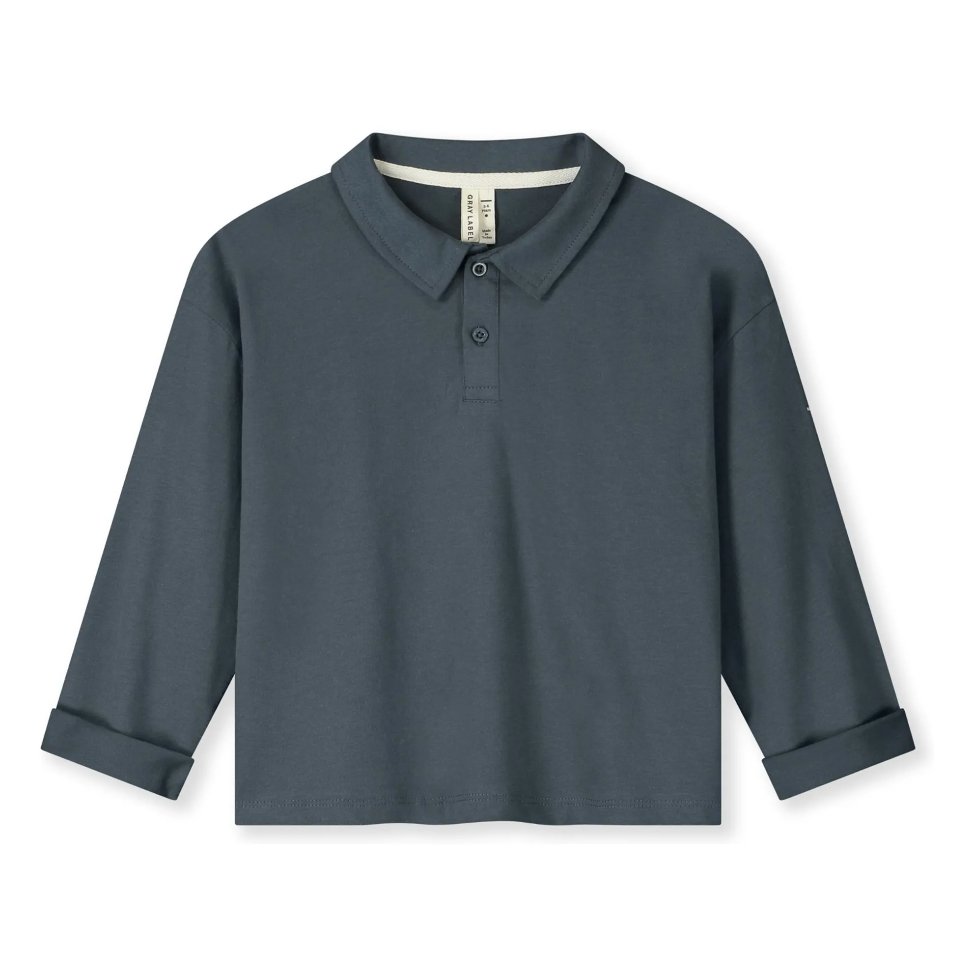 Gray Label Grey Blue Organic Cotton Polo Shirt