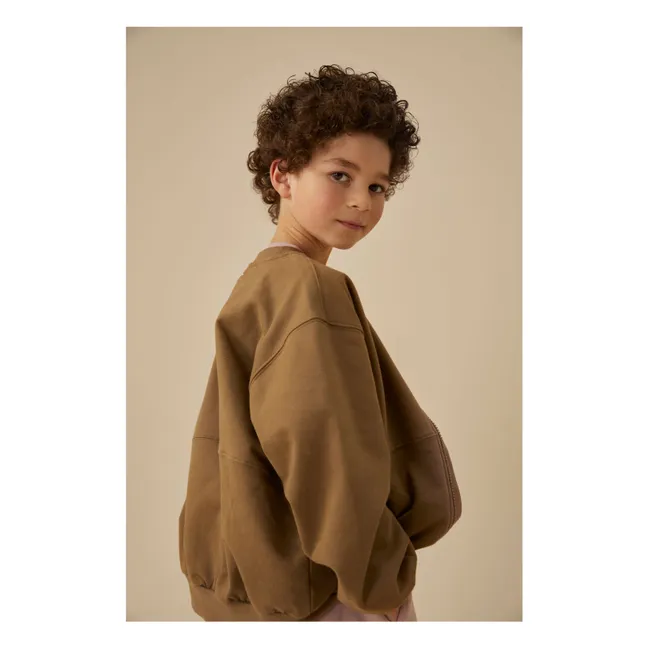 Bomber Coton Bio | Brun kaki