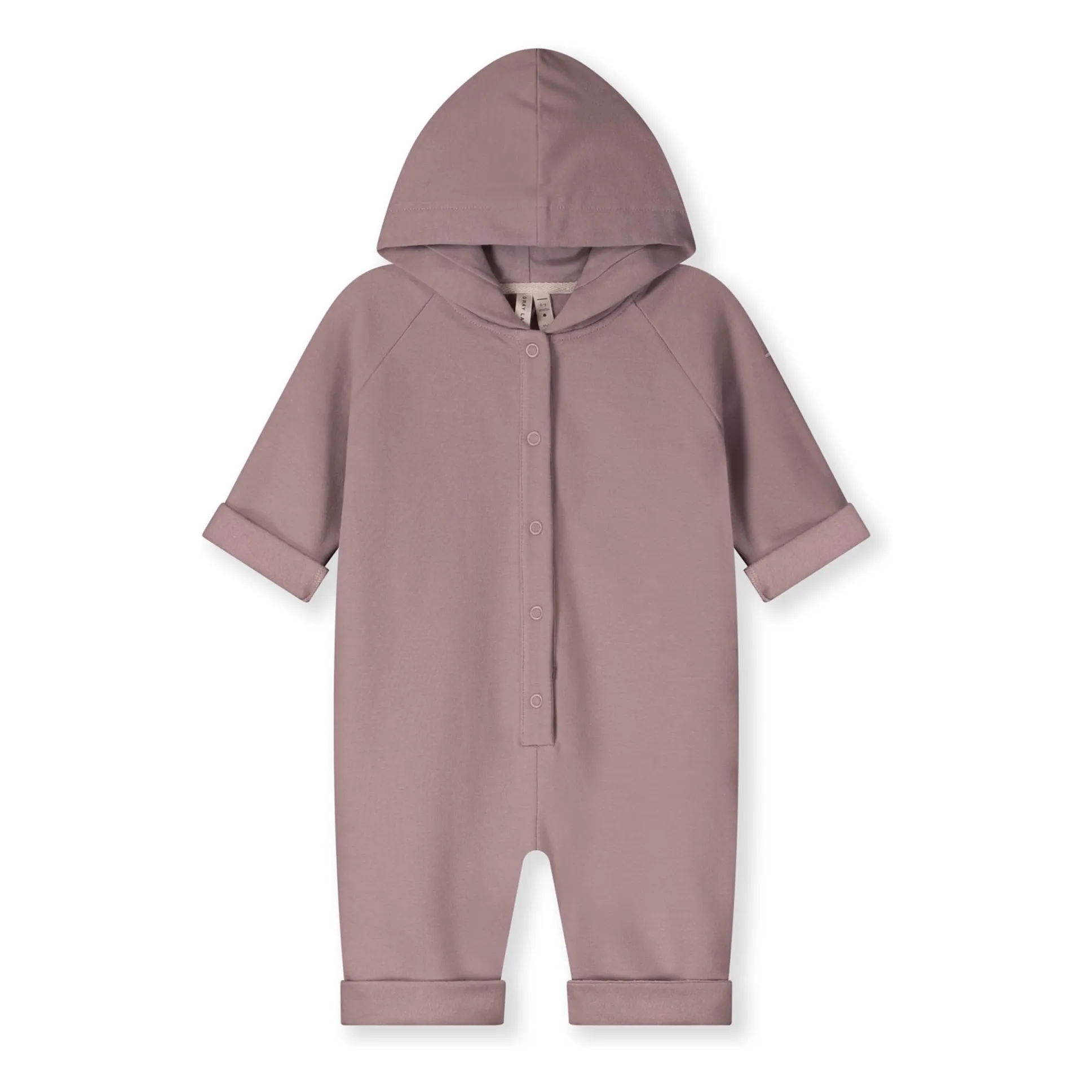 Gray Label Mauve Organic Cotton Hooded Jumpsuit