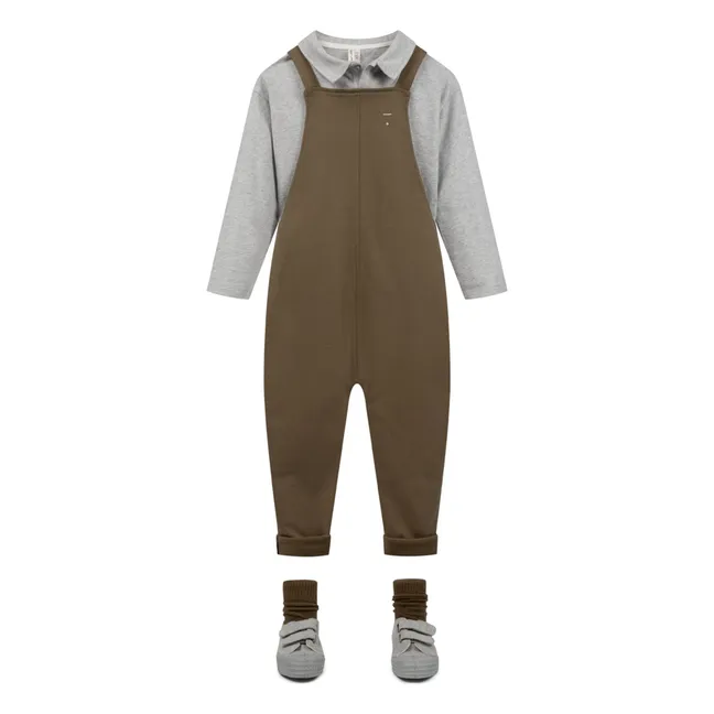 Salopette Coton Bio | Brun kaki