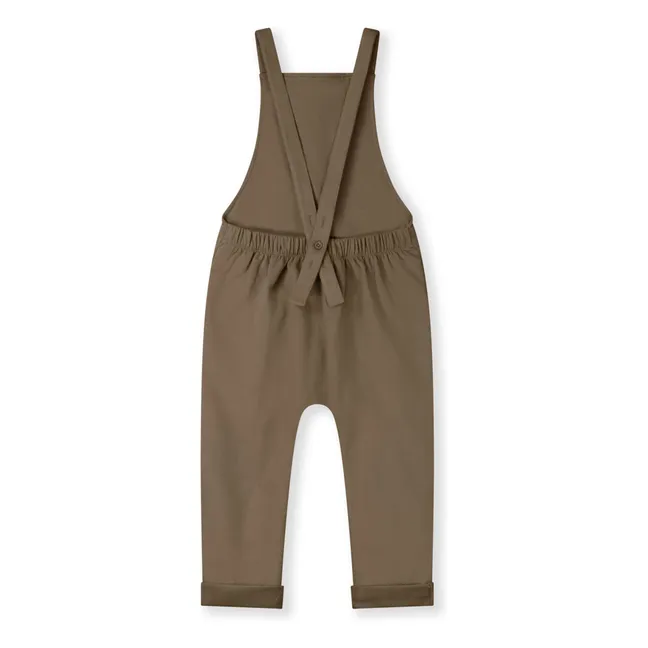 Salopette Coton Bio | Brun kaki