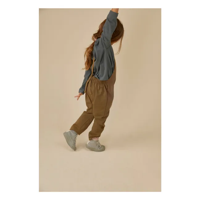 Salopette Coton Bio | Brun kaki
