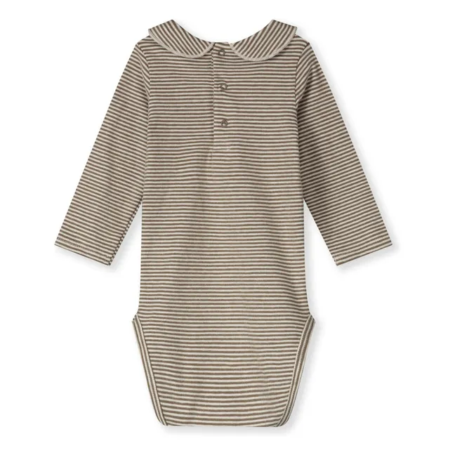 Body Coton Bio | Brun kaki