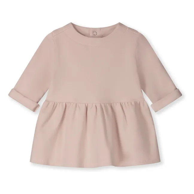 Organic Cotton Mini Dress | Pink