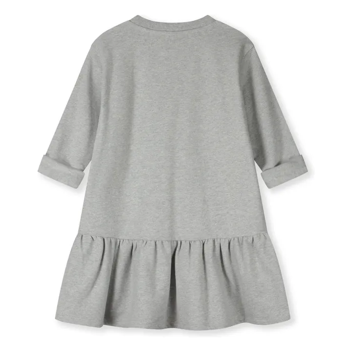 Vestido de algodón orgánico | Gris- Imagen del producto n°3