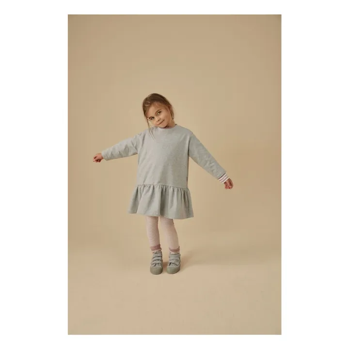 Vestido de algodón orgánico | Gris- Imagen del producto n°1
