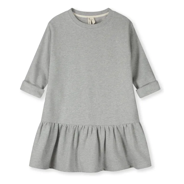 Vestido de algodón orgánico | Gris- Imagen del producto n°0