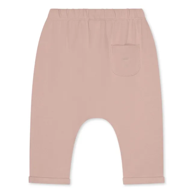 Saroual de algodón orgánico | Rosa