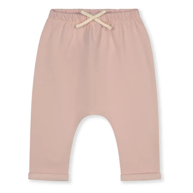 Saroual de algodón orgánico | Rosa