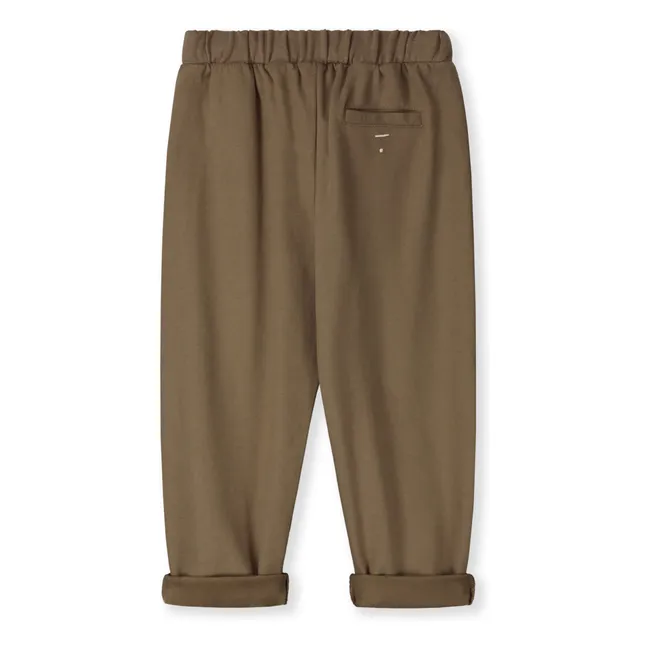 Jogger Barrel Coton Bio | Brun kaki