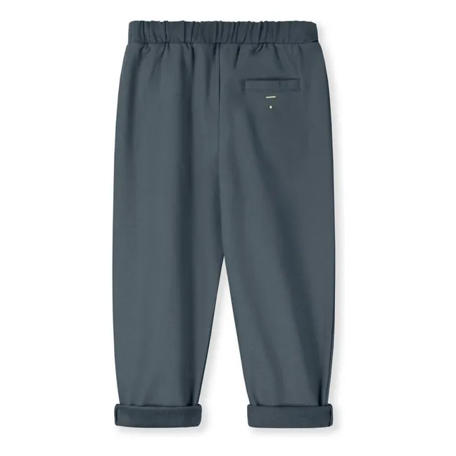 Jogger Barrel Coton Bio | Bleu gris