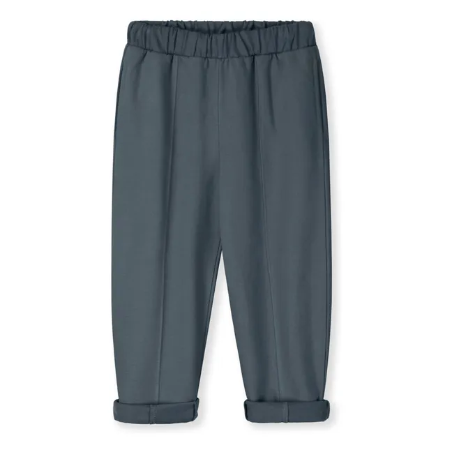 Jogger Barrel Coton Bio | Bleu gris