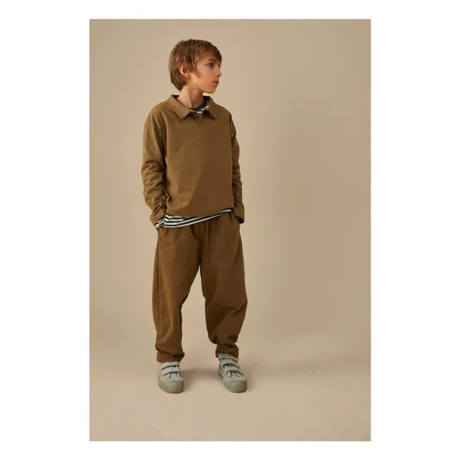 Jogger Barrel Coton Bio | Brun kaki