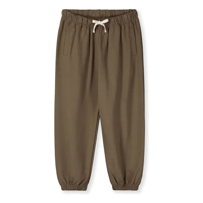 Joggers de algodón ecológico | Marrón Kaki